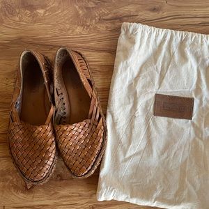 Mohinders braided leather flats